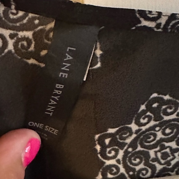 Lane Bryant sheer patterned short sleeve kimono - Picture 7 of 7